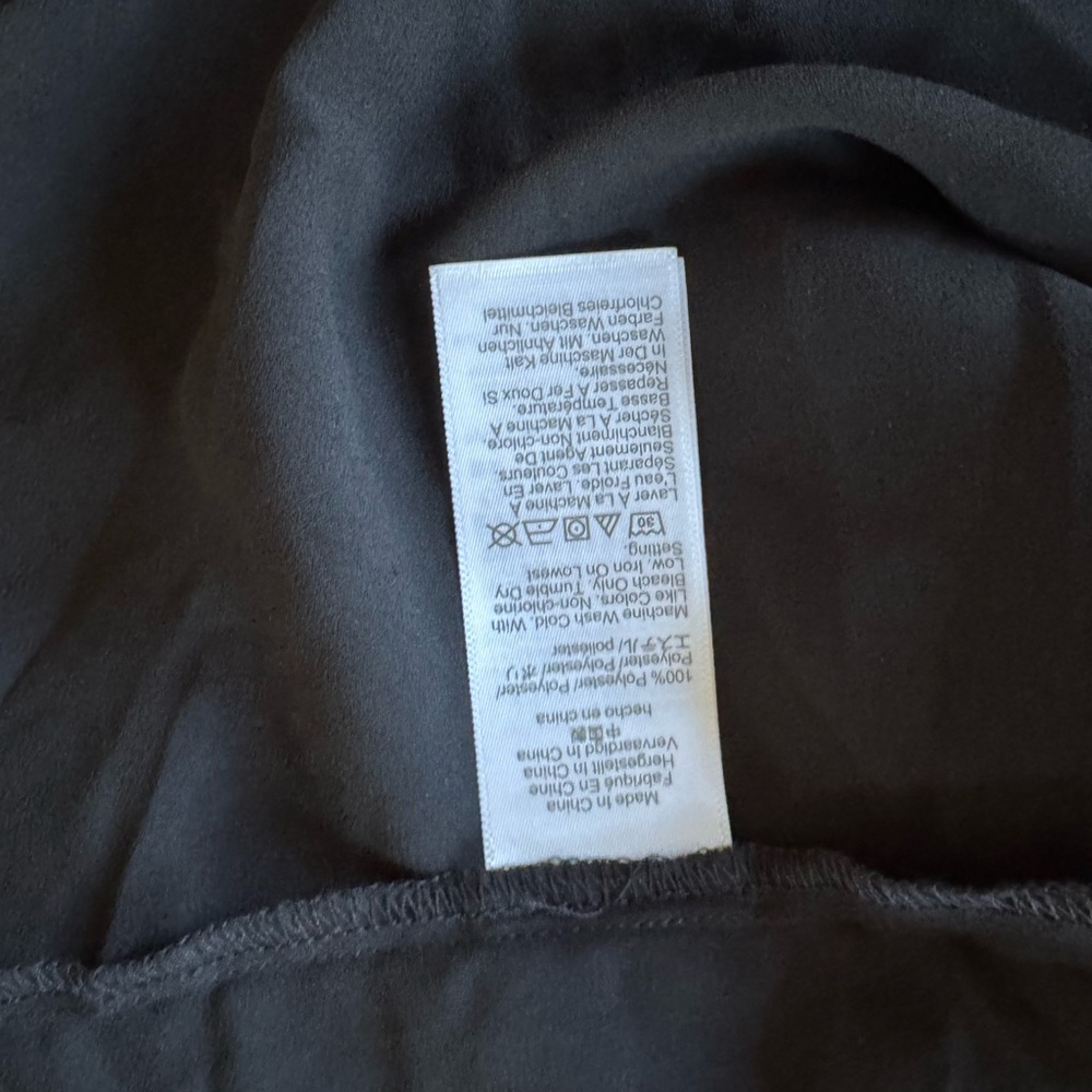 Crew Black Ruffle Blouse – Size 14 | Quiet Luxury, Feminine Detail - Picture 7 of 9